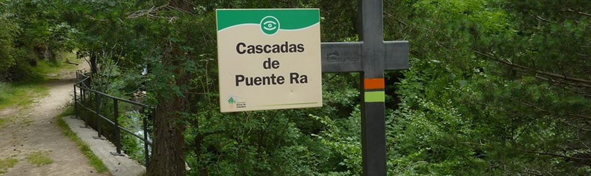 Cascadas de Puente Ra en Parque de Sierra de Cebollera